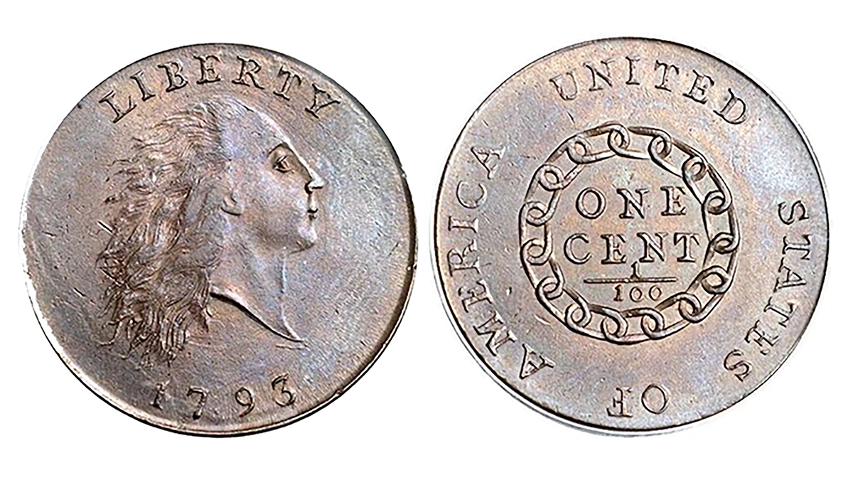 1793 Sheldon-2 variety in PCGS MS-65BN. Image: Stack's Bowers.