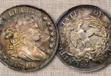 1796 Draped Bust Dime. Image: Stack's Bowers / CoinWeek