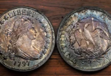 1797 Draped Bust Half Dollar, Small Eagle. Image: Stack's Bowers / CoinWeek.