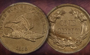 1856 Flying Eagle Cent. Image: David Lawrence Rare Coins / CoinWeek.