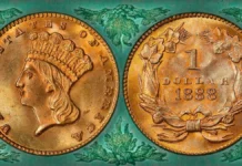 1888 Gold Dollar. Image: Stack's Bowers / CoinWeek.