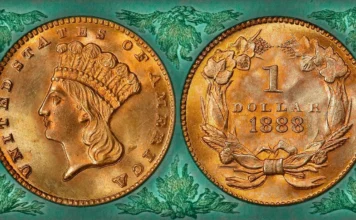 1888 Gold Dollar. Image: Stack's Bowers / CoinWeek.