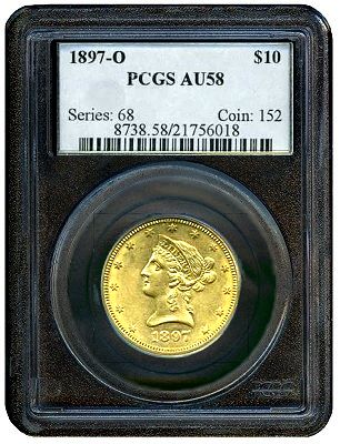 AU58 gold coins