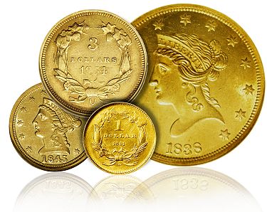 grado de rareza en monedas de oro estadounidenses