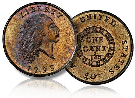 1793 Mickley Chain Cent - Big Things Happened at the United States Mint in March