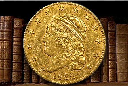 1822 $5 half eagle gold coin collecting