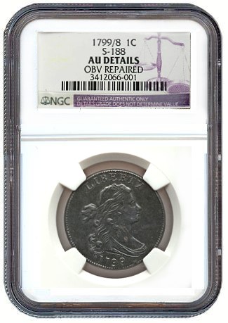 1799/8 1C Overdate -- Obverse Repaired -- NGC Details