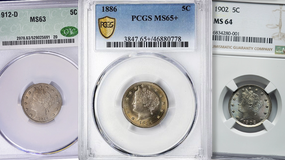 Mint State Liberty Head Nickels. Image: CoinWeek.