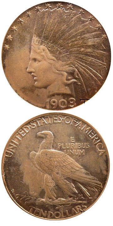  This is perfect example of what is seriously hurting EVERYONE in the hobby. A 1908D $10 badly doctored puttied coin. Apparently this coin was being sold by a vendor on Ebay.