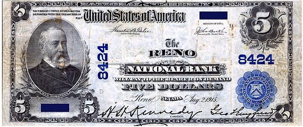 U.S. Currency - Nevada Issued Paper Money