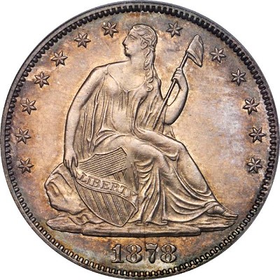 US Coins: 1878-S Liberty Seater Half Dollar