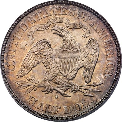 US Coins: 1878-s Liberty Seated Halh Dollar reverse