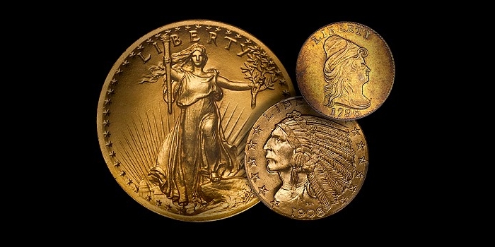 Rare United States Gold Coins.