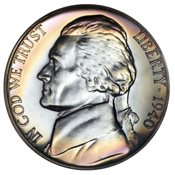 40 Coin Roll 1994 P Jefferson Nickel