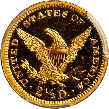 1863 Liberty Head Quarter Eagle is PCGS certified ‘Proof-66 Deep Cameo’
