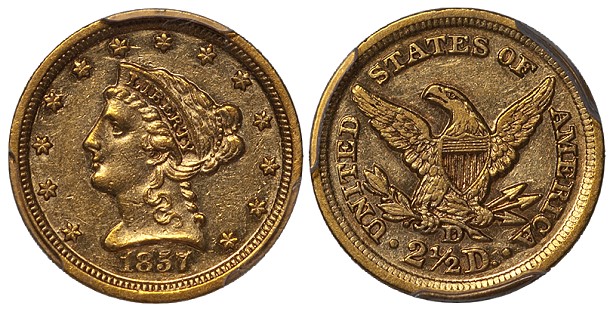 The 1857-D Quarter Eagle