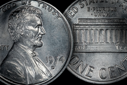 1974 D lincoln cent1 The First Verified 1974 D Aluminum Cent Will Be Offered By Heritage at Central States Auction