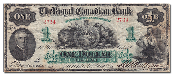 1865-$1-Royal-Canadian-Bank---Geoffrey-Bell-Auctions-at-the-Toronto-Coin-Expo