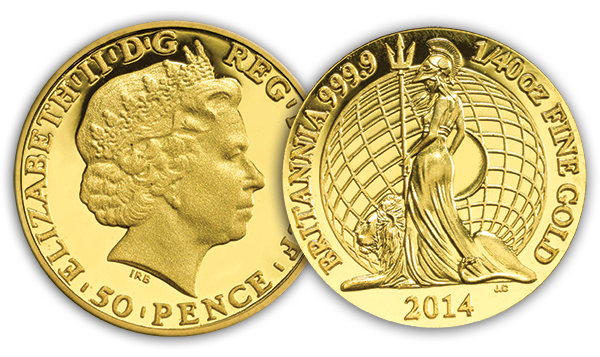 2014_UK_Britannia_1_40o__Gold_Proof_Coin_Obverse