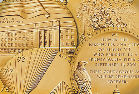 Details about   US Mint Fallen Heroes1.5 Inch 911 Flight 93 Medal Mint Sealed Bronze 