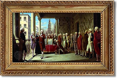 George Washington's inauguration as the first President of the United States which took place on April 30, 1789
