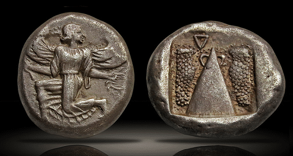 Stone_of_Kaunos_colosseo Kaunos coinage
