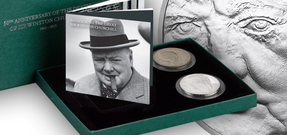 The Royal Mint releases the Winston Churchill Memorial Two Coin Set