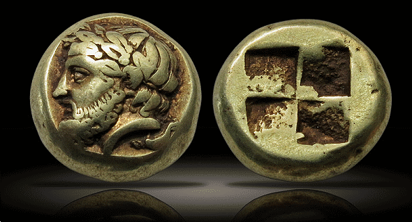 Ancient Coins - IONIA, Phokaia, Electrum Hekte, ca.450-400BCE