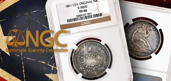 NGC 1861 Confederate Half Dollar