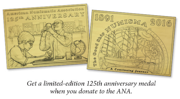 ANA 125th anniversary medal giveaway