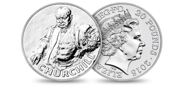 Churchill £20 silver