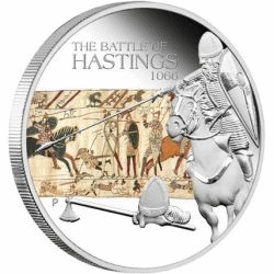 BATTLE OF HASTINGS 1066 1OZ SILVER PROOF COIN - Perth Mint