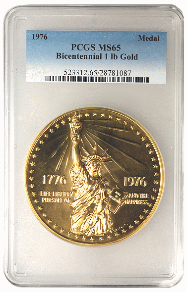 Stack’s Bowers to Offer Seldom Seen Bicentennial Gold Medal at ANA National Money Show Auction