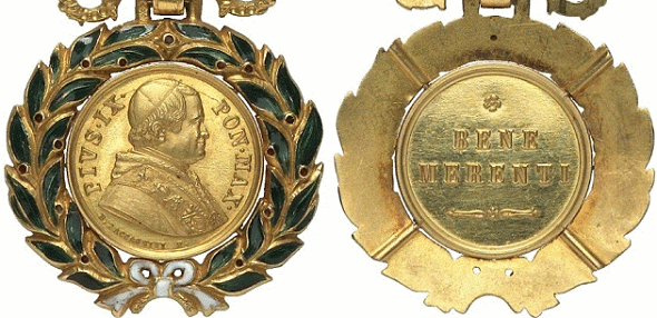 Lot 570: ORDERS / VATICAN. Military and Civil Badge of Honor