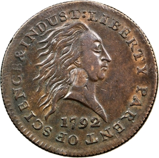 1792 Cent. Silver Center