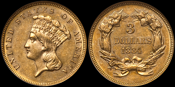 1884 Three Dollars