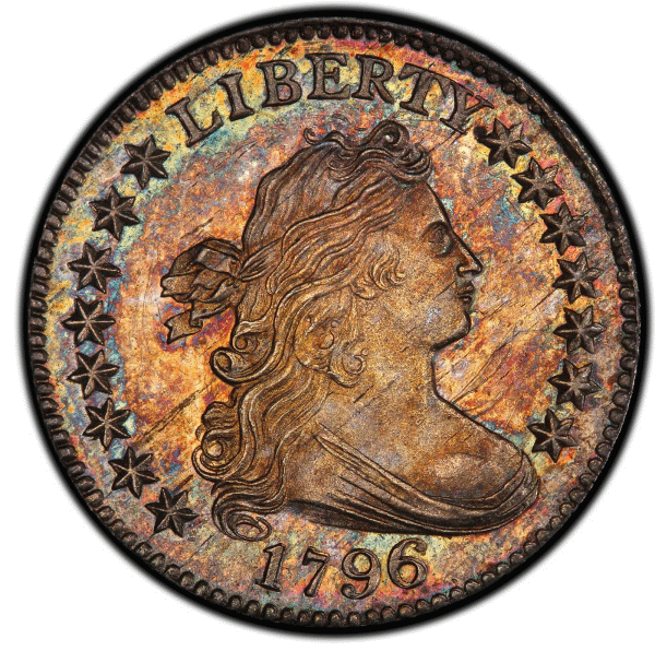 1796 Draped Bust Dime. John Reich-4. Rarity-4. Mint State-66+ (PCGS).