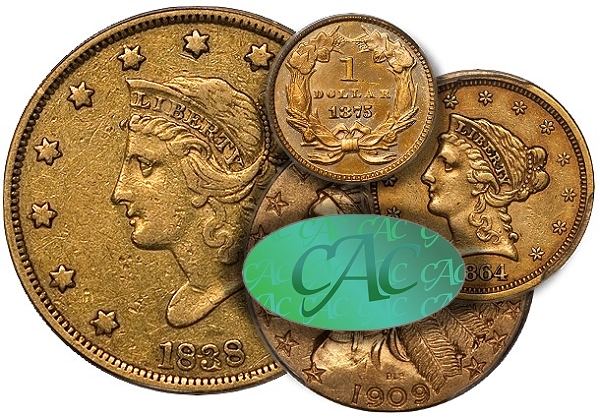 US Gold Coins  and CAC populations