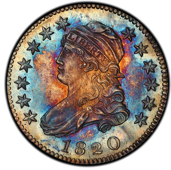 1820 Capped Bust Quarter. Browning-1. Rarity-8 as a Proof. Large 0. Proof-66 (PCGS)