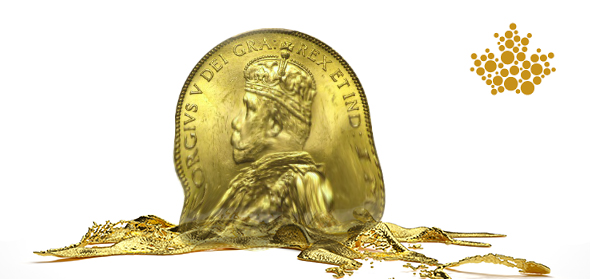 Canadian gold coin melt