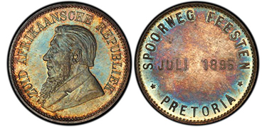 SOUTH AFRICA. 1895 AR Medal.