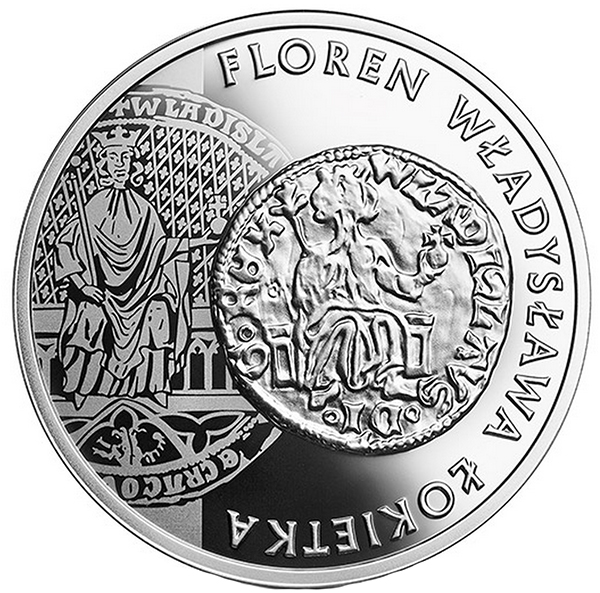 Poland 2015 Florin of Ladislaus the Elbow 20 Złoty silver coin.