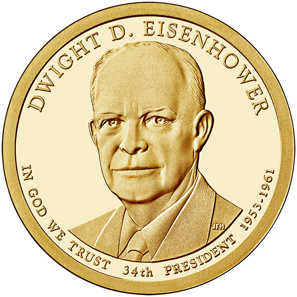 United States 2015 Dwight D Eisenhower 1 Coin