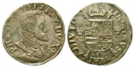 SPANISH NETHERLANDS, Brabant. Philip II, 1556-1598 AD. AR Fifth Ecu