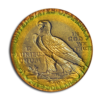 Toned Gold Coin