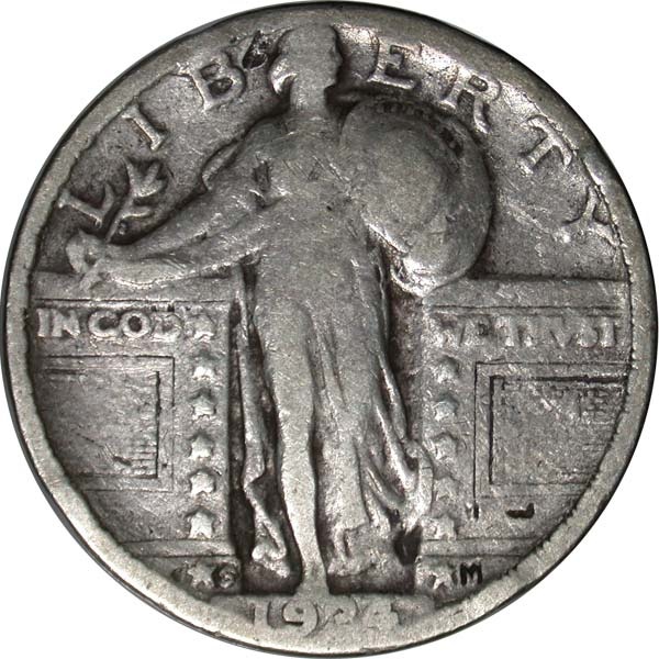 Counterfeit Coin - 1924-S Standing Liberty Quarter
