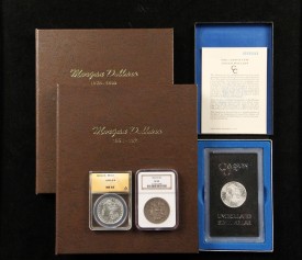 95-piece set of Morgan silver dollars