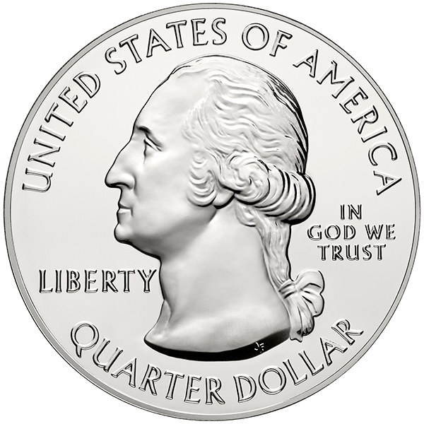 America the Beautiful Quarter obverse. Image courtesy U.S. Mint