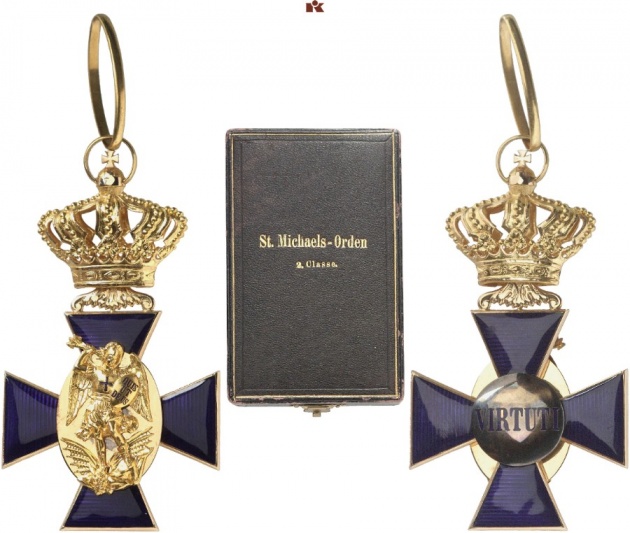 Kingdom of Bavaria. Royal Merit Order of St. Michael, Cross 2nd Class. I.