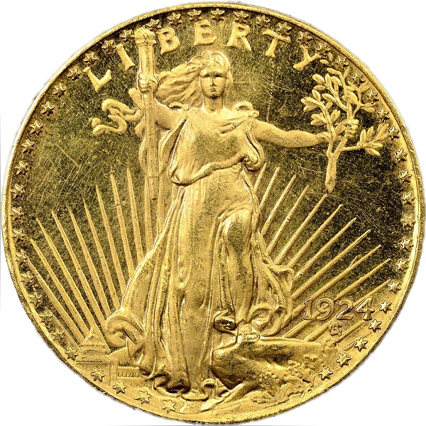 Counterfeit 1924 Saint-Gaudens Double Eagle